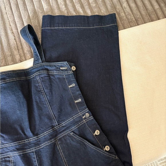 Chelsea & Violet Dark Blue Women's Jeans Overalls Cute Trendy - Picture 10 of 11